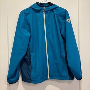 Killtec Mens Blue Waterproof Windbreaker Hooded‎ Jacket Size 14 / Small 929439